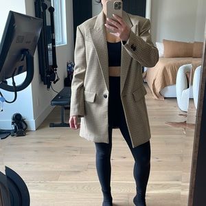 Zara plaid blazer